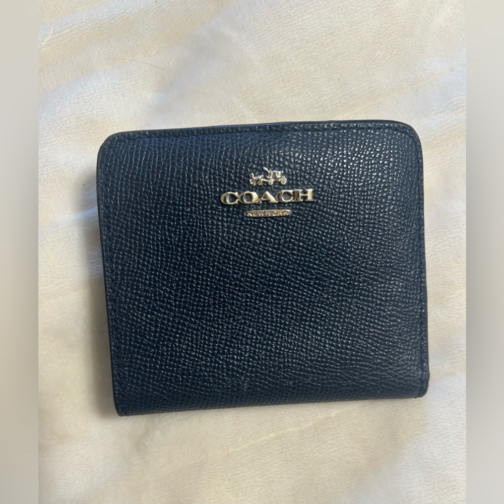 Coach wallet navy blue